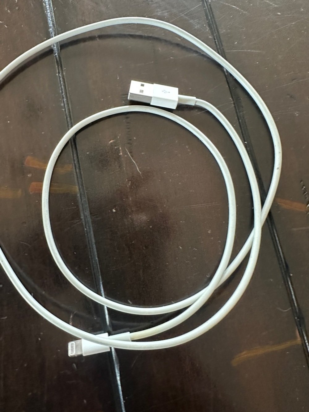 White Lightning to USB Charging Cable